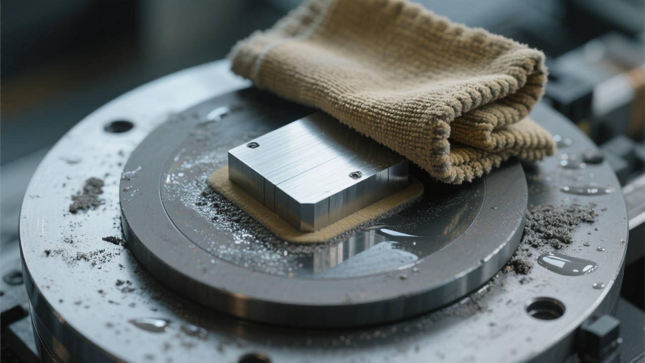 Maintenance checklist and calibration verification records for a laboratory grinding and polishing machine