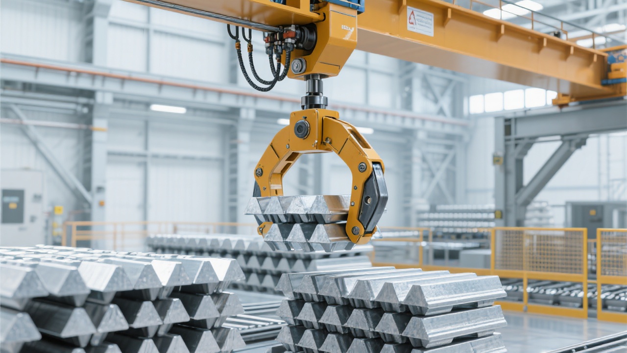 Hydraulic power-type steel ingot clamp used in nuclear power plant construction site