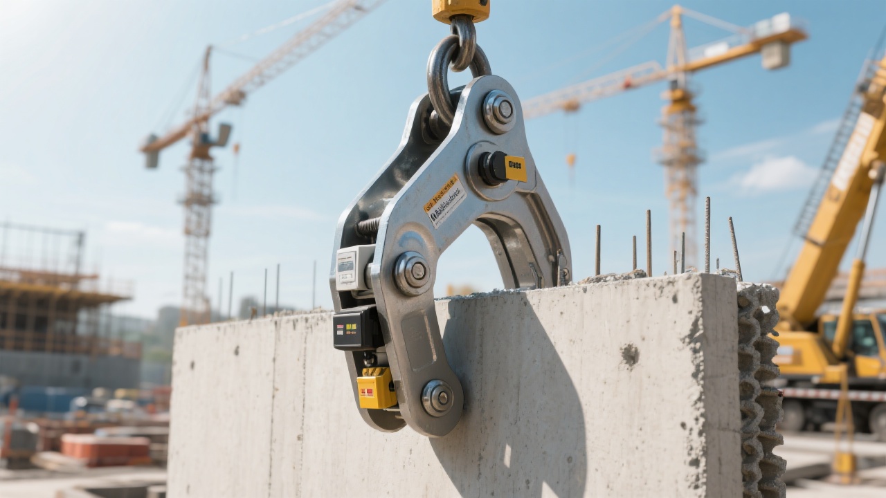 Vertical coil handling equipment in operation