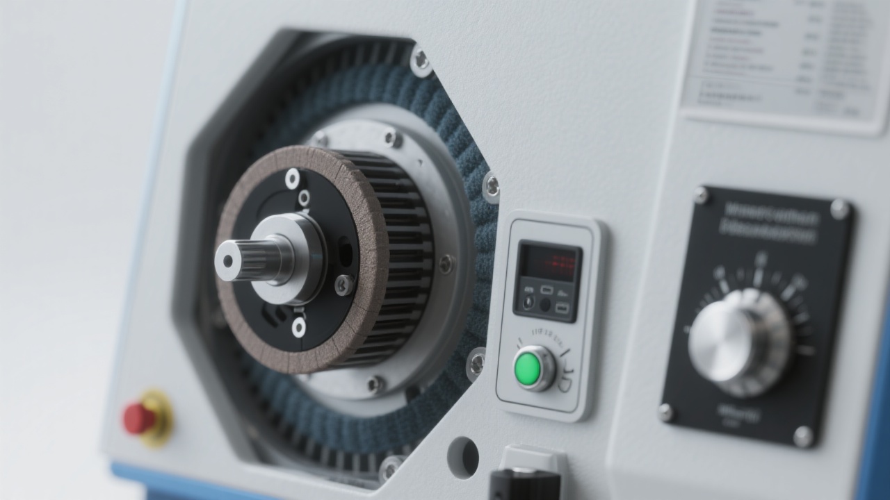 Máquina de pulido y esmerilado en un laboratorio de investigación y desarrollo