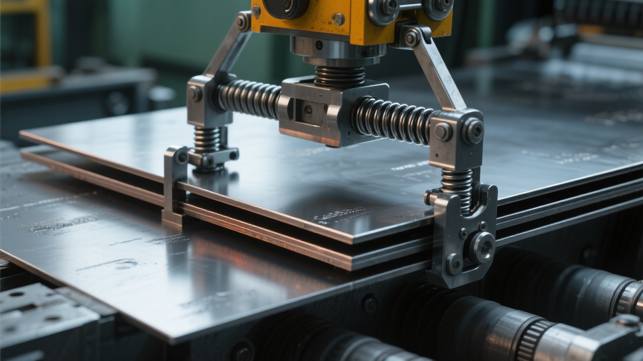 Traditional steel plate handling method