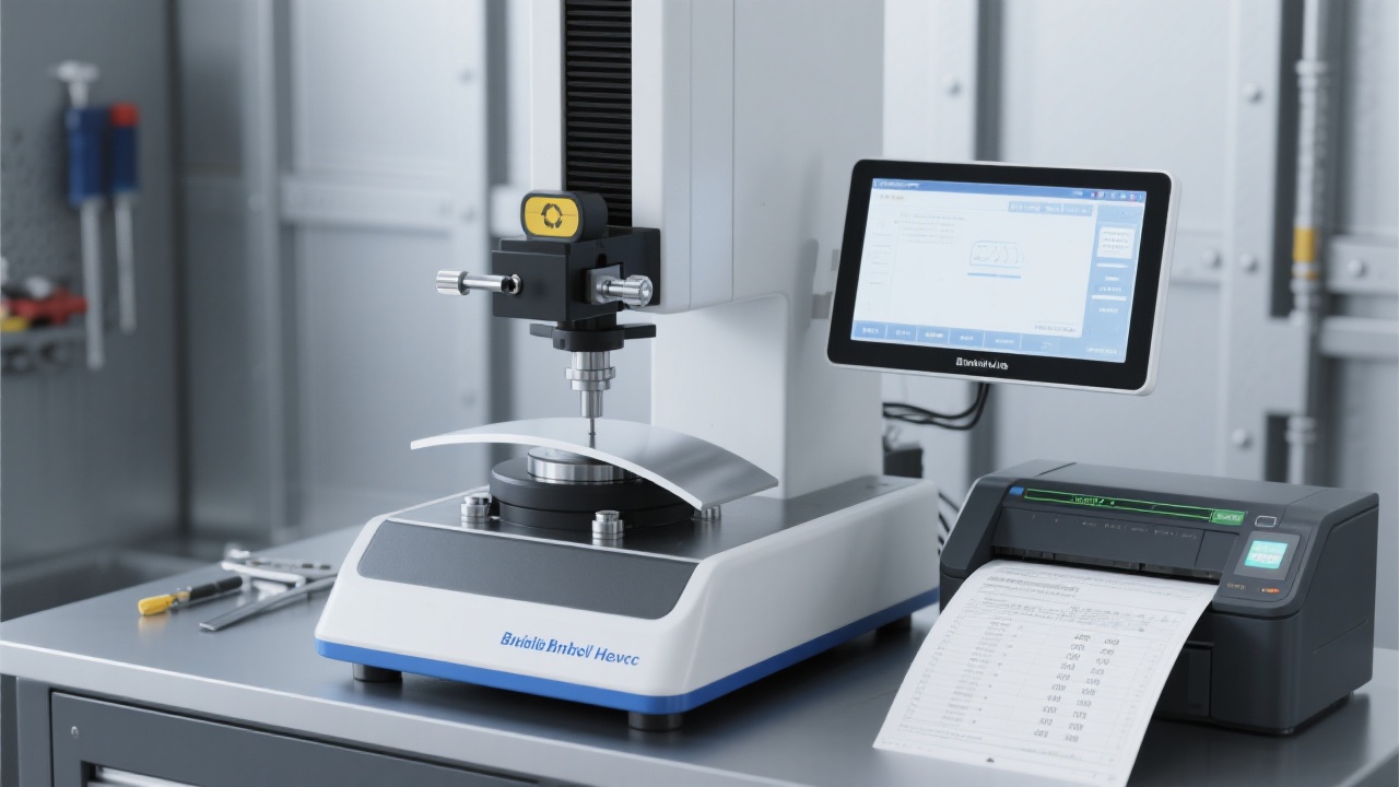 عرض تقرير نتائج الصلادة مع متوسط نقاط متعددة وخيارات تحويل وحدات لإخراج تقرير موحد