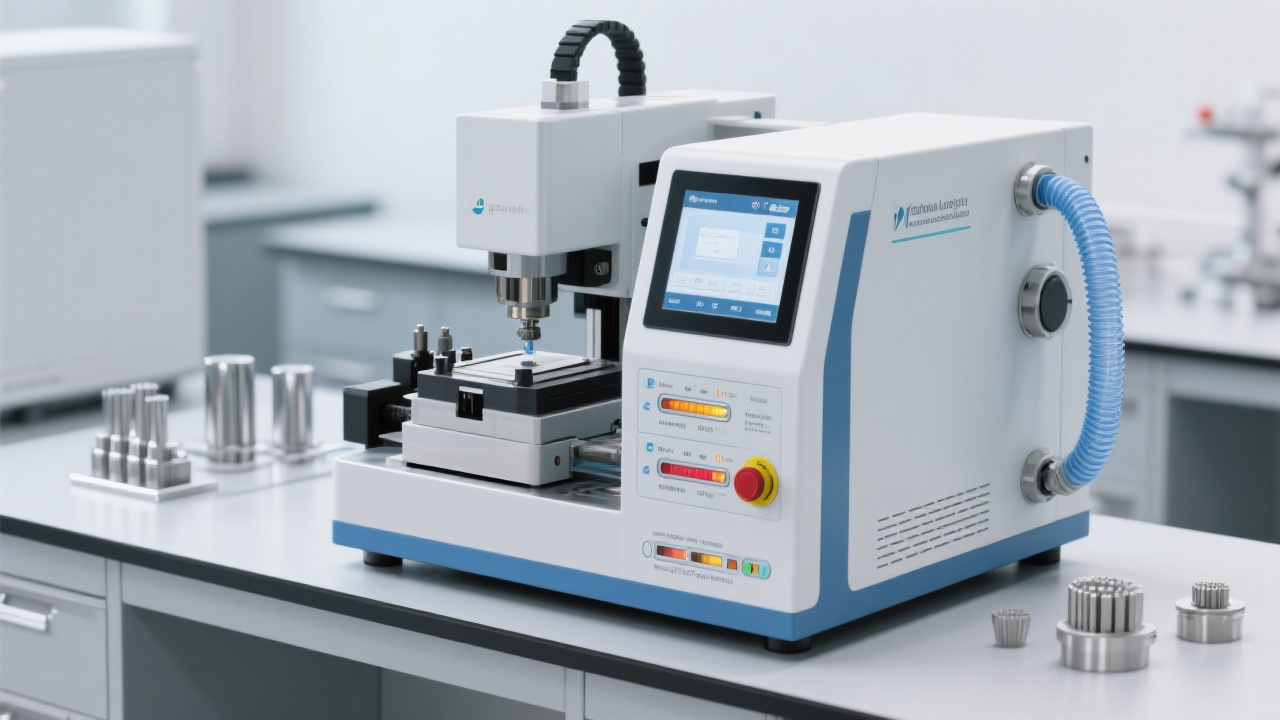 جلسة تعليمية توضح خطوات تشغيل مجهر للاستقطاب CX40P داخل مختبر بحثي