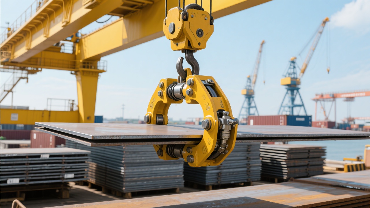 The plate clamp in a dusty and humid port environment