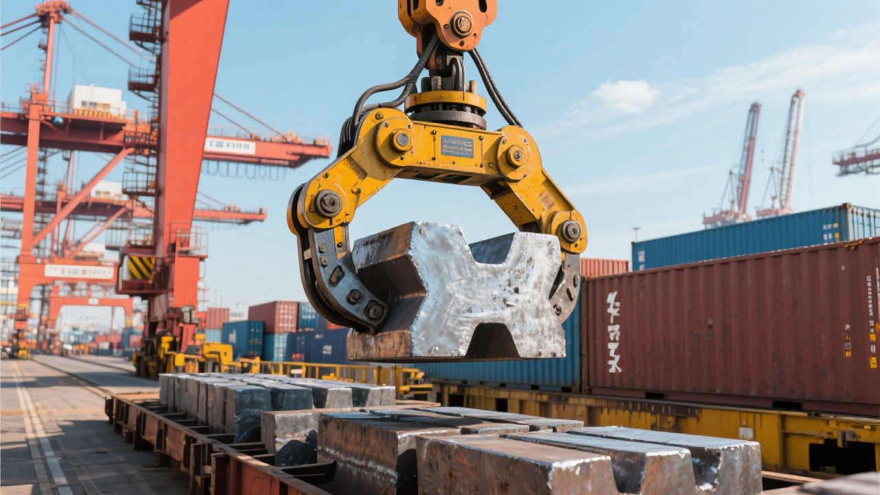 Dalian Tiding Heavy Industry's slab clamp in operation