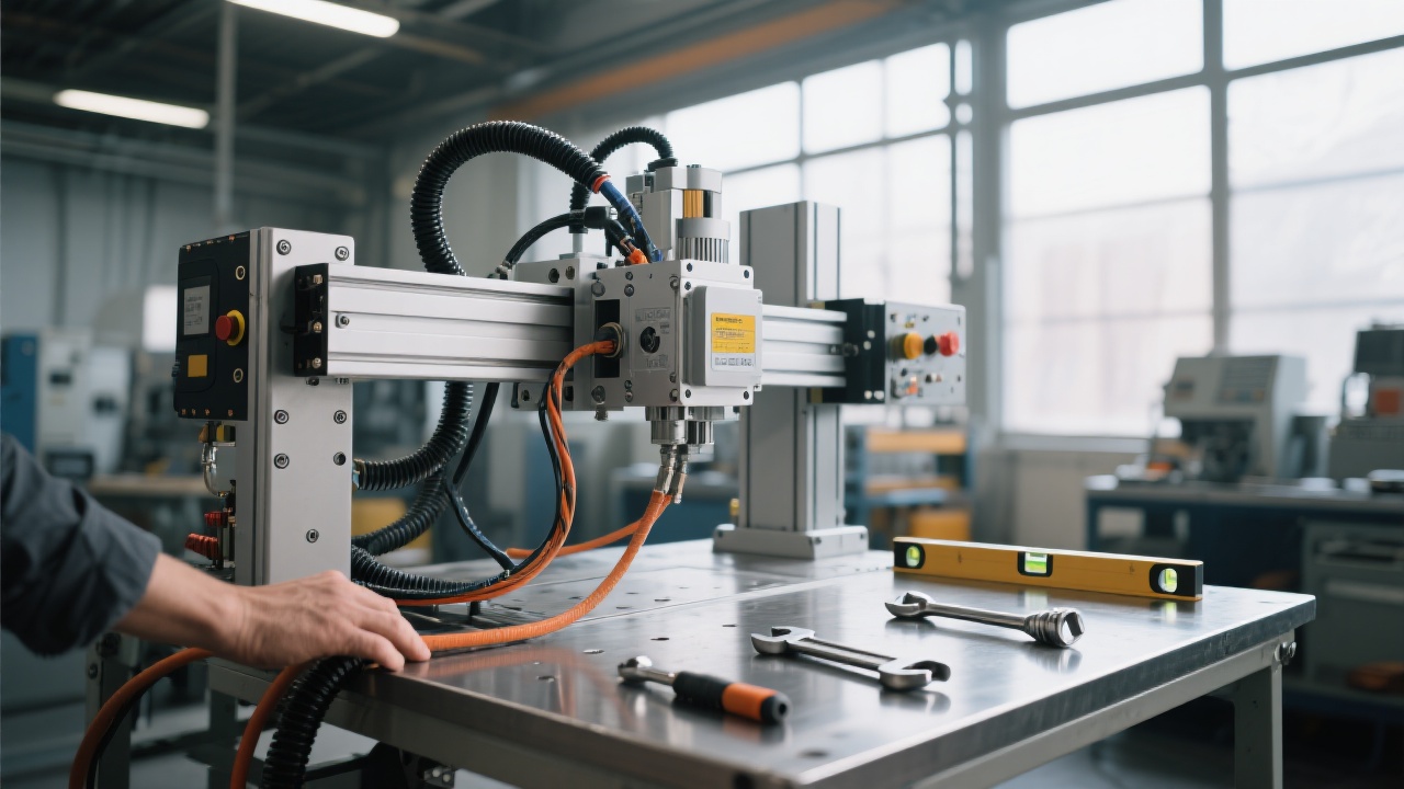 Laboratory environment control setup for metallographic sample preparation area