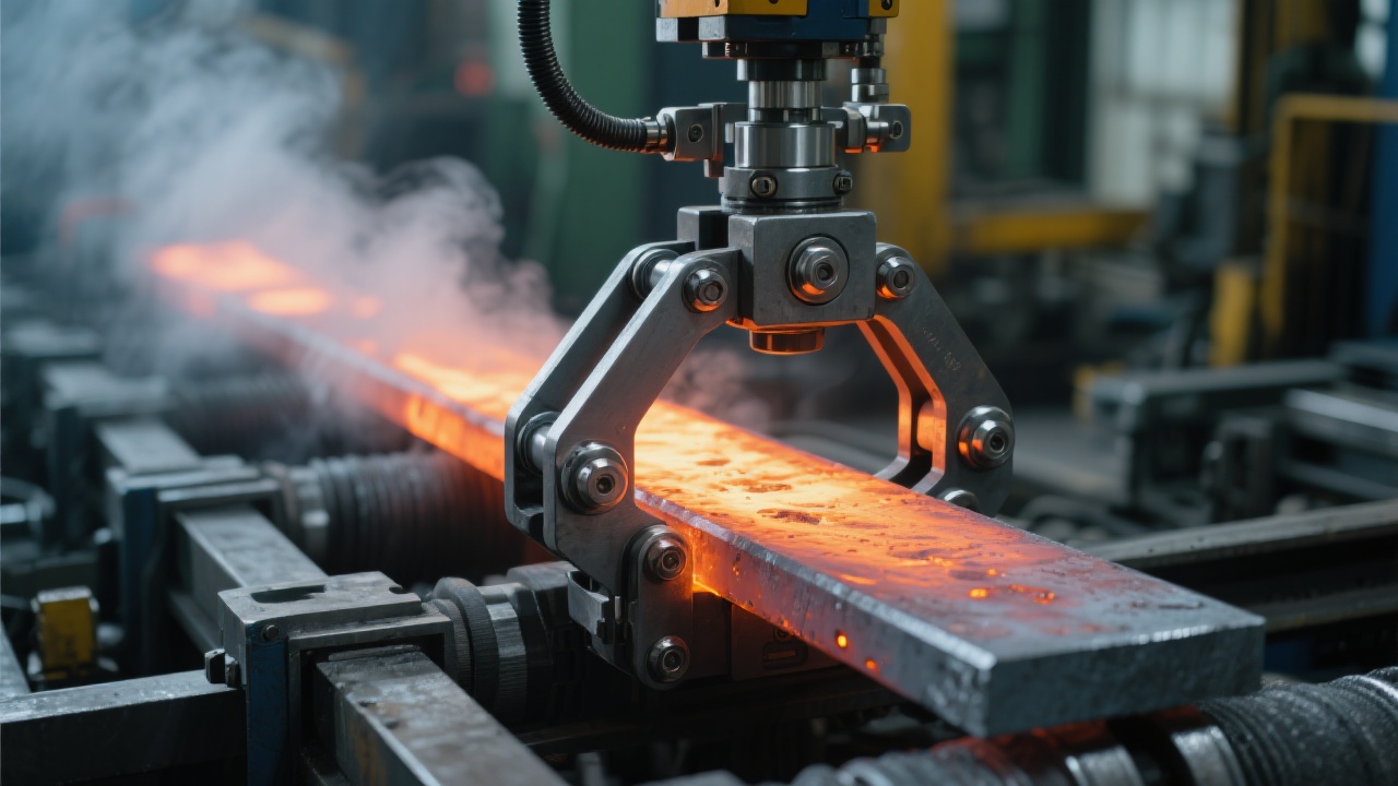 Comparison between automatic opening and closing grabber and traditional clamp
