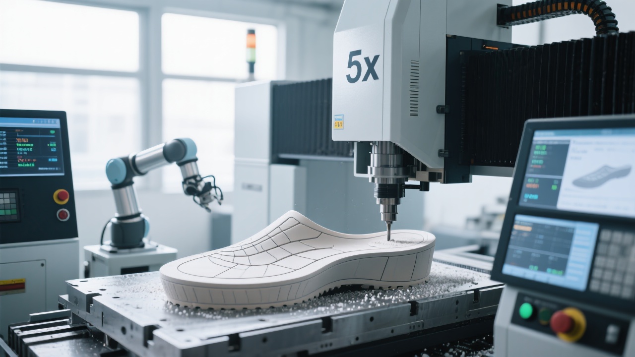 The GJ1317 high - speed metal CNC milling machine in a real - world aerospace manufacturing factory