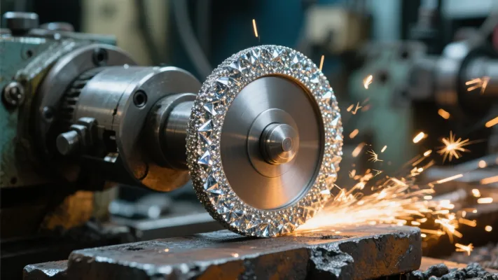 Schéma de l'usure des meules diamantées dans le traitement du gris-iron