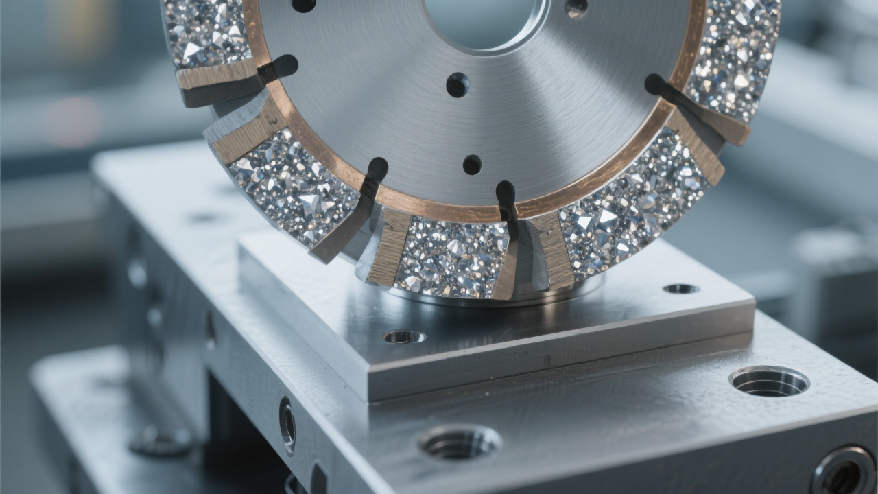 Brazed diamond磨片 in action on various materials showing consistent performance