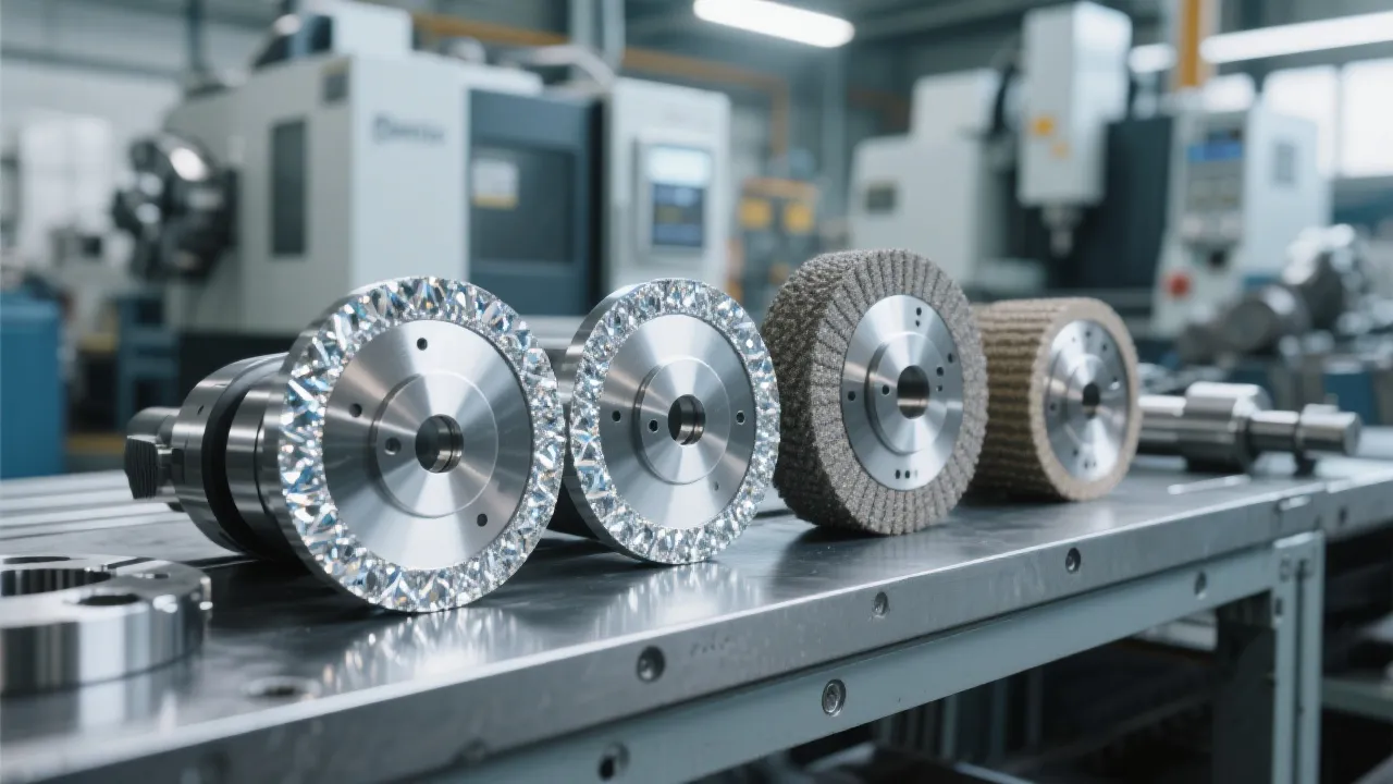 Diamond grinding disc diameter comparison for grey cast iron processing from 100mm to 180mm