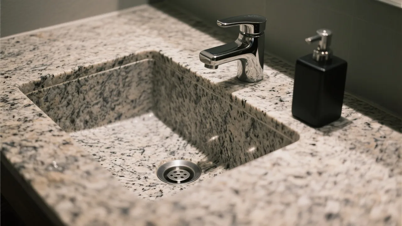 ภาพอ่างล้างหน้าเซรามิกคุณภาพสูงในห้องน้ำโรงแรมระดับ 5 ดาว