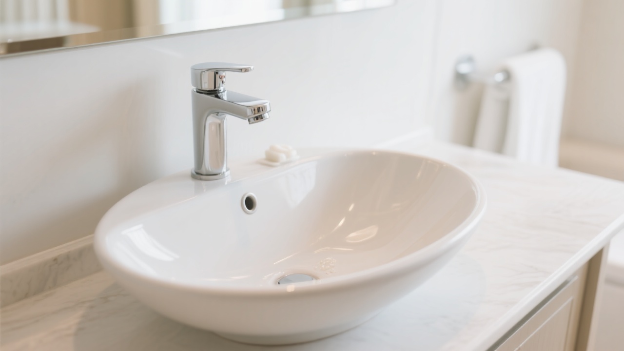 自然优雅的陶瓷盆表面特写，展现出釉面效果和耐刮擦性