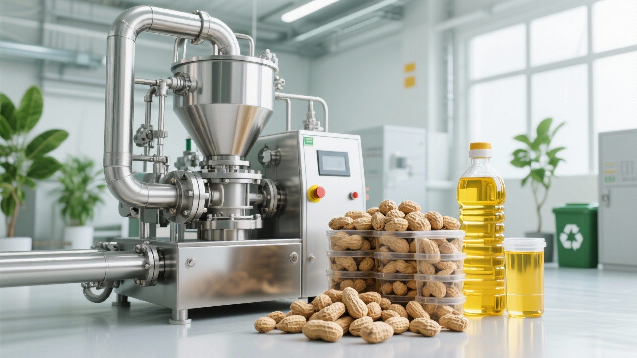 Flowchart illustrating the automated sesame oil production process from seed to bottle