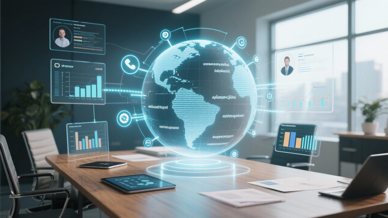 全球曝光的车站群架构示意图