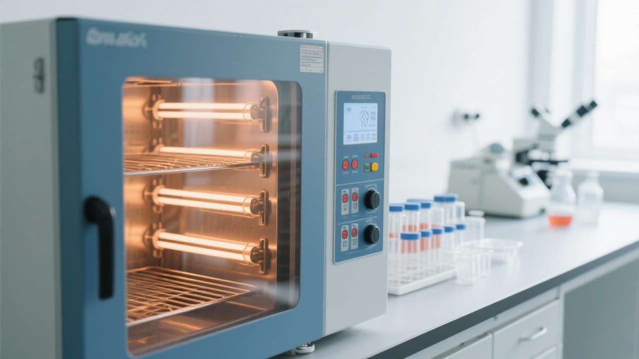 实验室干燥箱温控曲线对比图：传统温控 vs 智能PID温控，清晰展示波动幅度差异