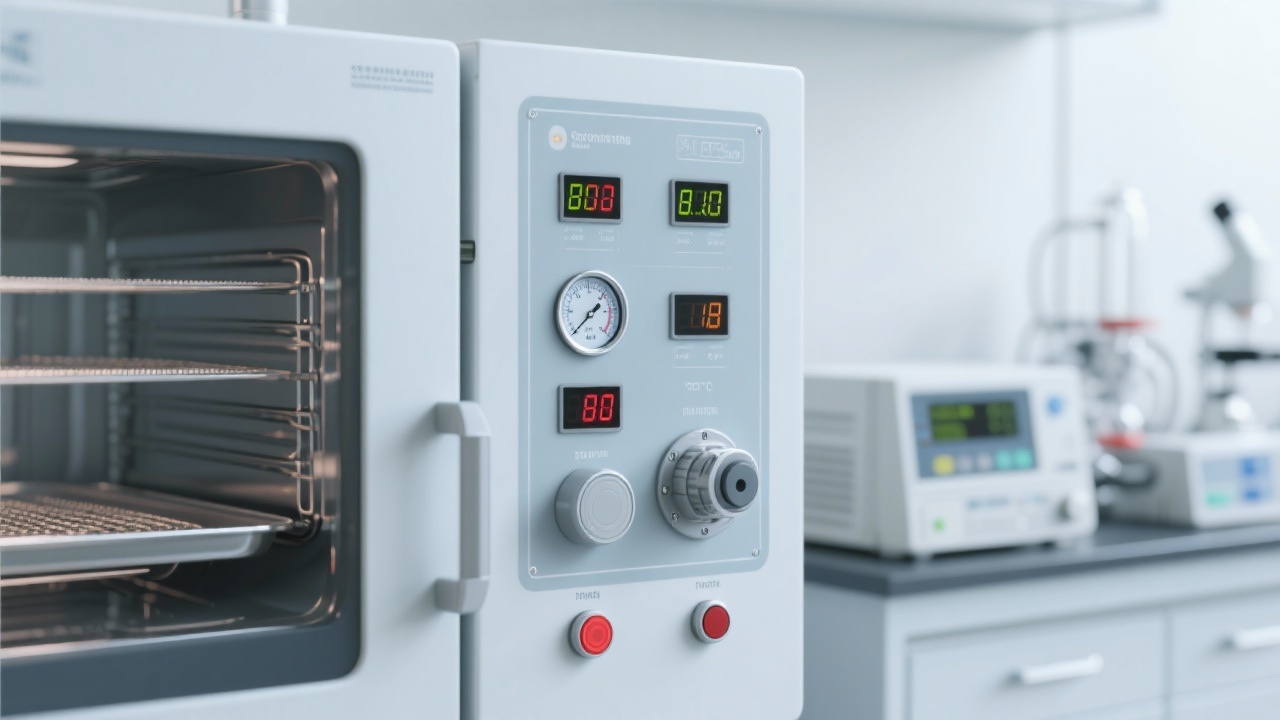 Profesional de laboratorio utilizando el secador DZ - 1BCII