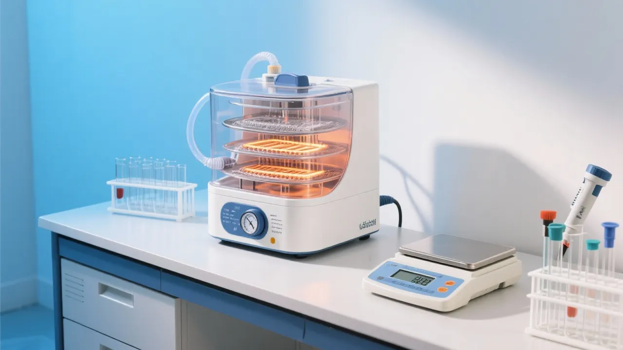 مقارنة بين تجفيف عادي وتجفيف تحت الفراغ مع مؤشرات درجة الحرارة والوقت