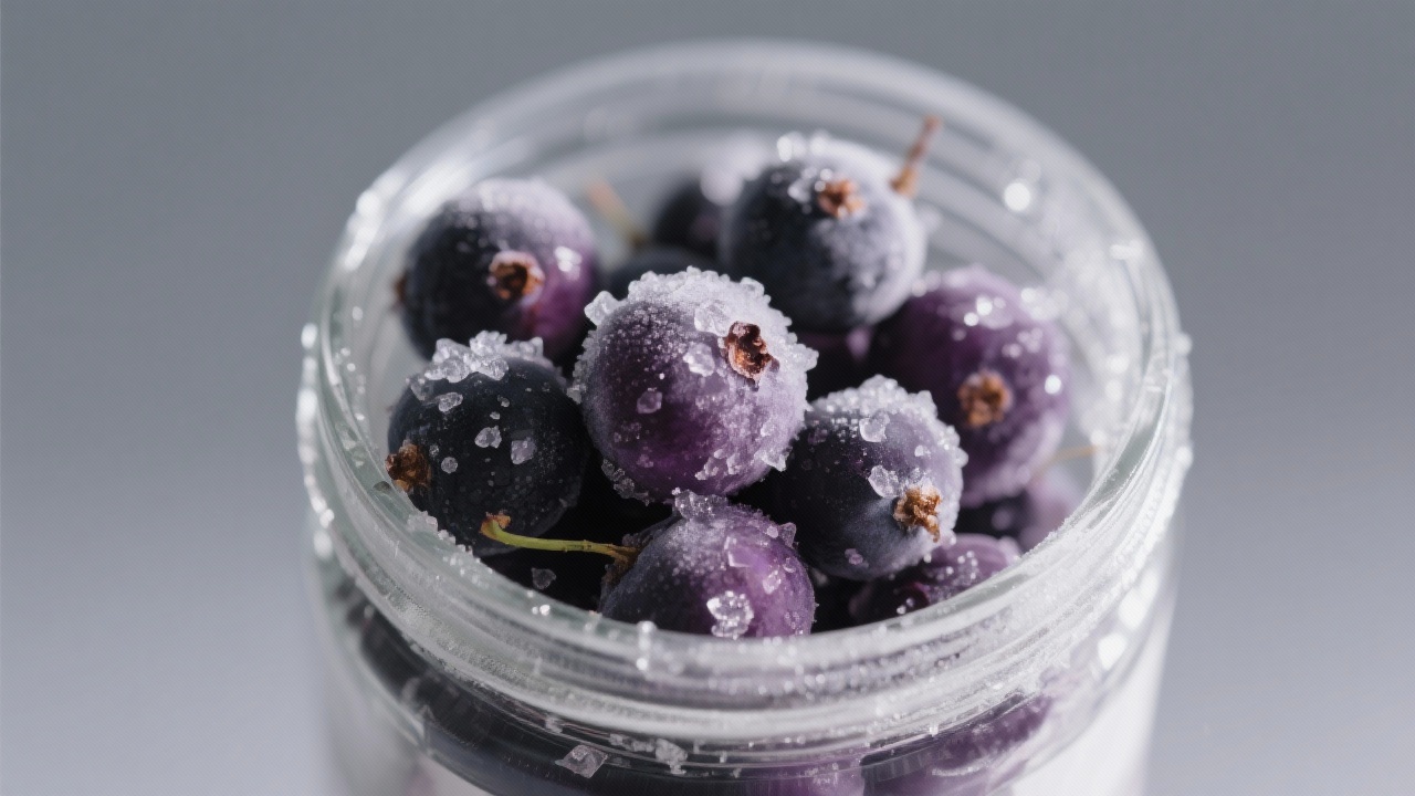 Frozen blackcurrants in a high - quality packaging