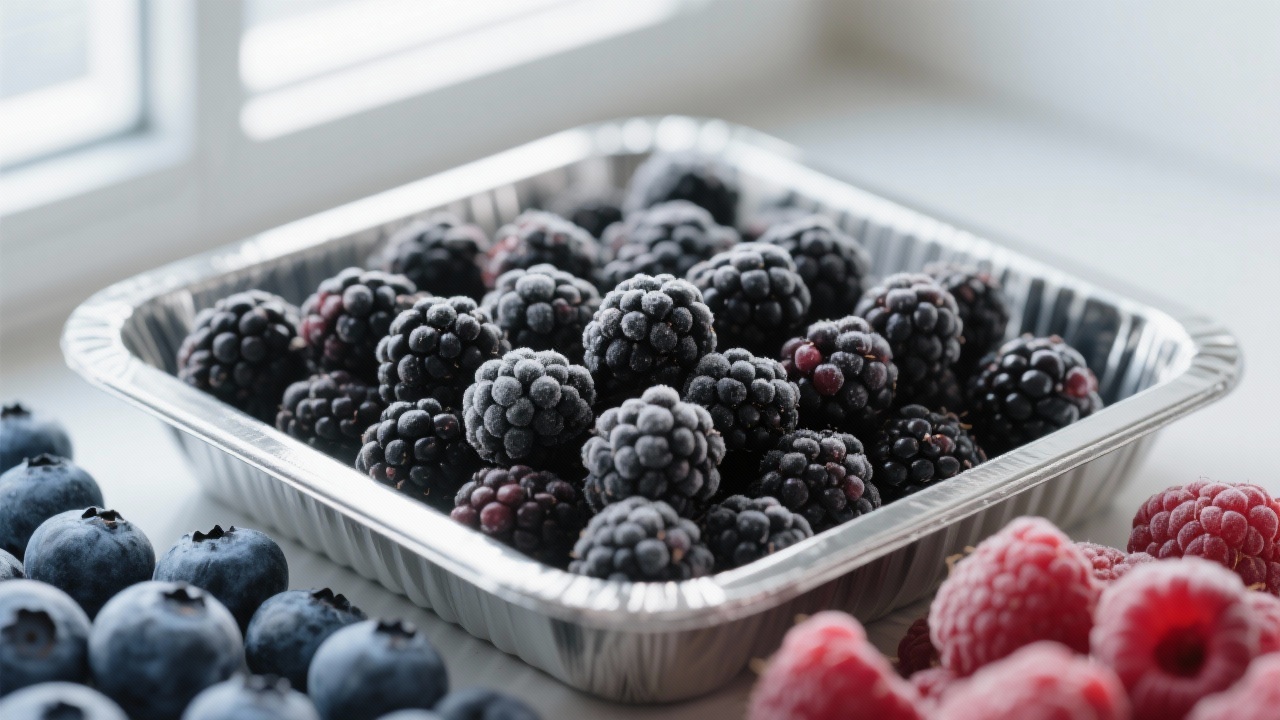 Red raspberry cake slice with visible berries, showcasing vibrant color and texture