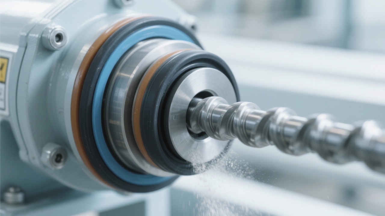 Heavy-duty screw conveyor in a high-dust working environment