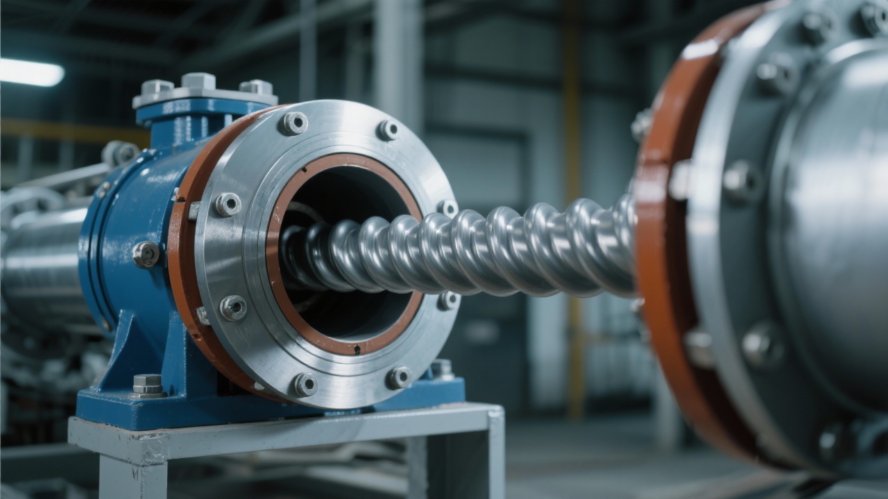 Heavy-duty screw conveyor's screw rotor design