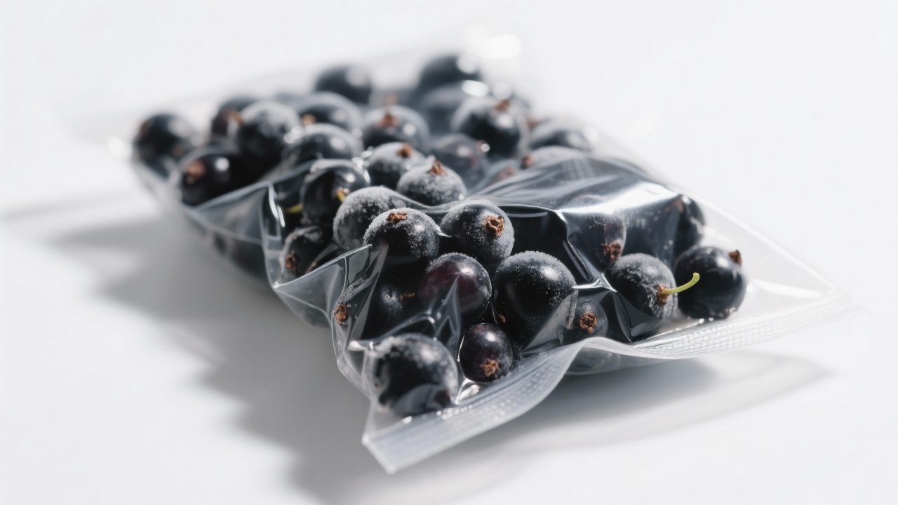 Frozen blackcurrants in diverse applications
