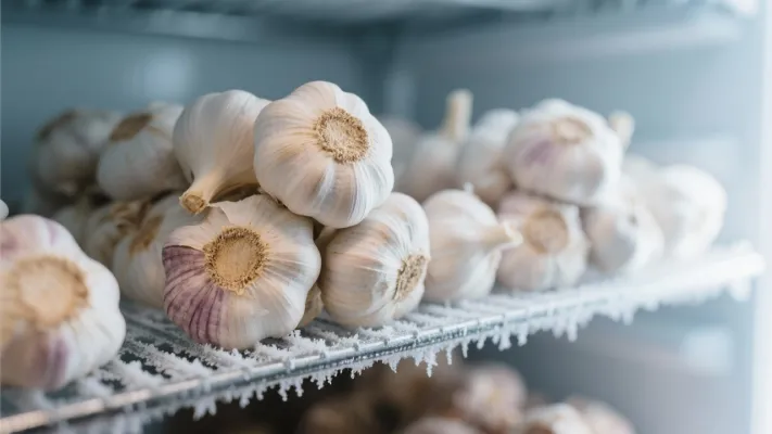 مخطط يوضح تأثير درجات الحرارة المنخفضة على جودة الثوم خلال التخزين