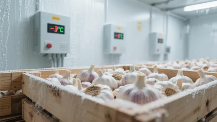 Wareneingangsprüfung von frischem Knoblauch: intakte Schale, feste Knollen und gleichmäßige Kaliber