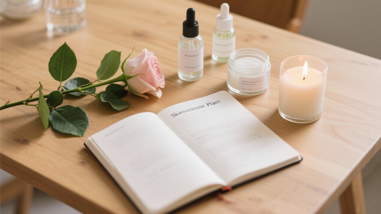 唇线染色笔打造自然唇缘与微晕染效果的示意图