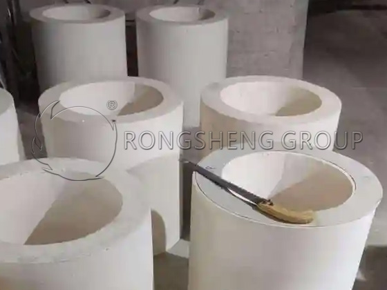 Graph showing fuel consumption decrease after applying high-temperature ceramic fiber insulation