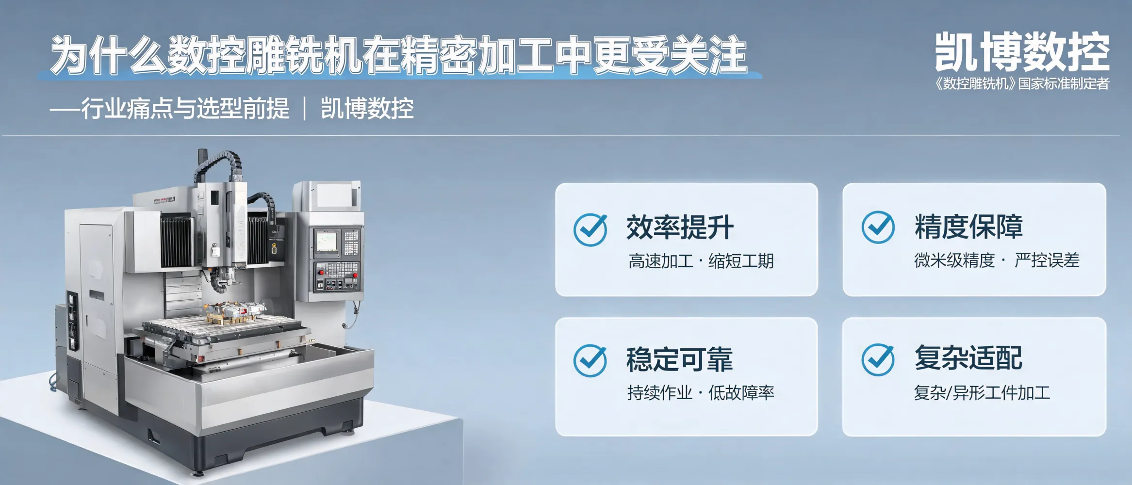 数控雕铣机在精密加工中的应用场景与选型要素分析图