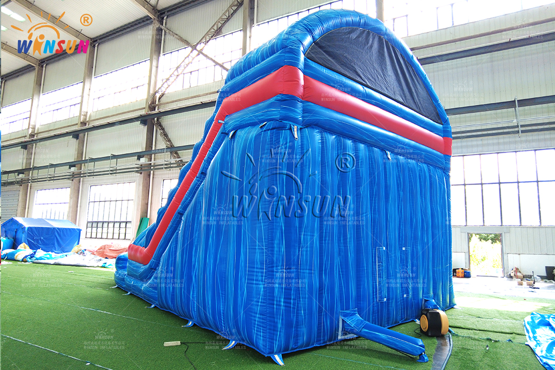 WINSUN Blue Marble Water Slide with Kids