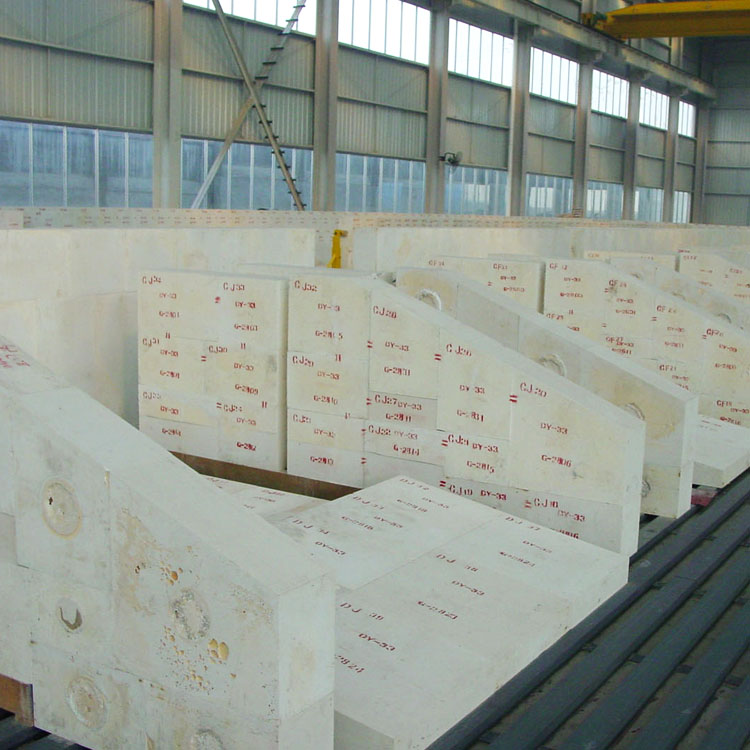 High - density zircon bricks in a nuclear facility