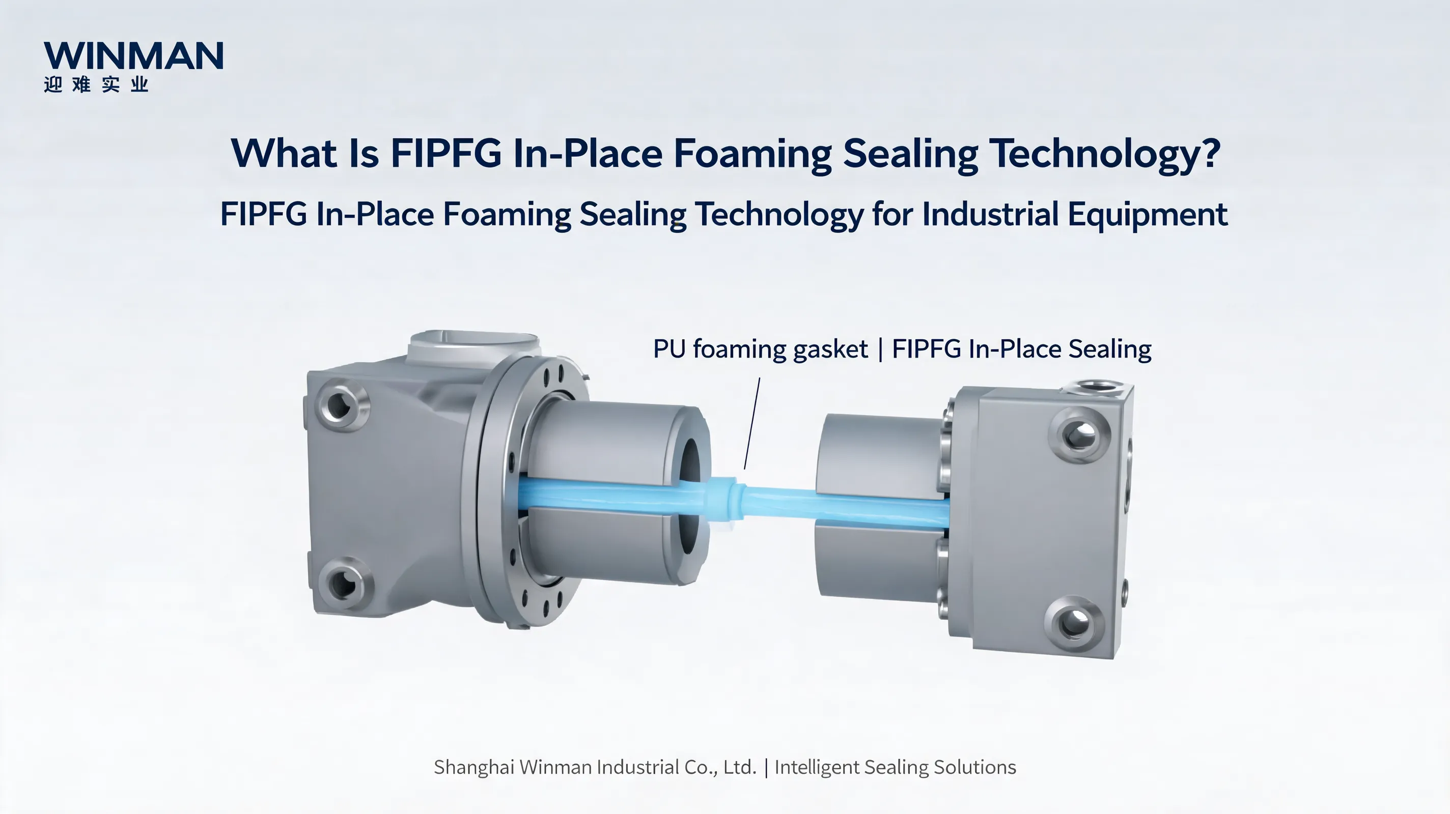 FIPFG in-place foaming sealing process applied to an industrial equipment enclosure
