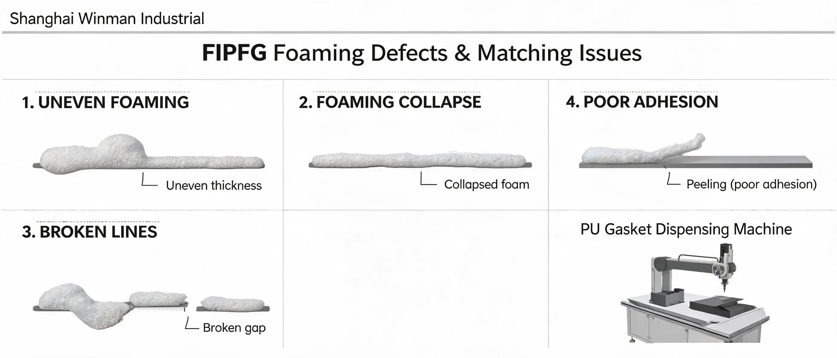 FIPFG Foaming Defects and Matching Issues | Shanghai Winman Industrial