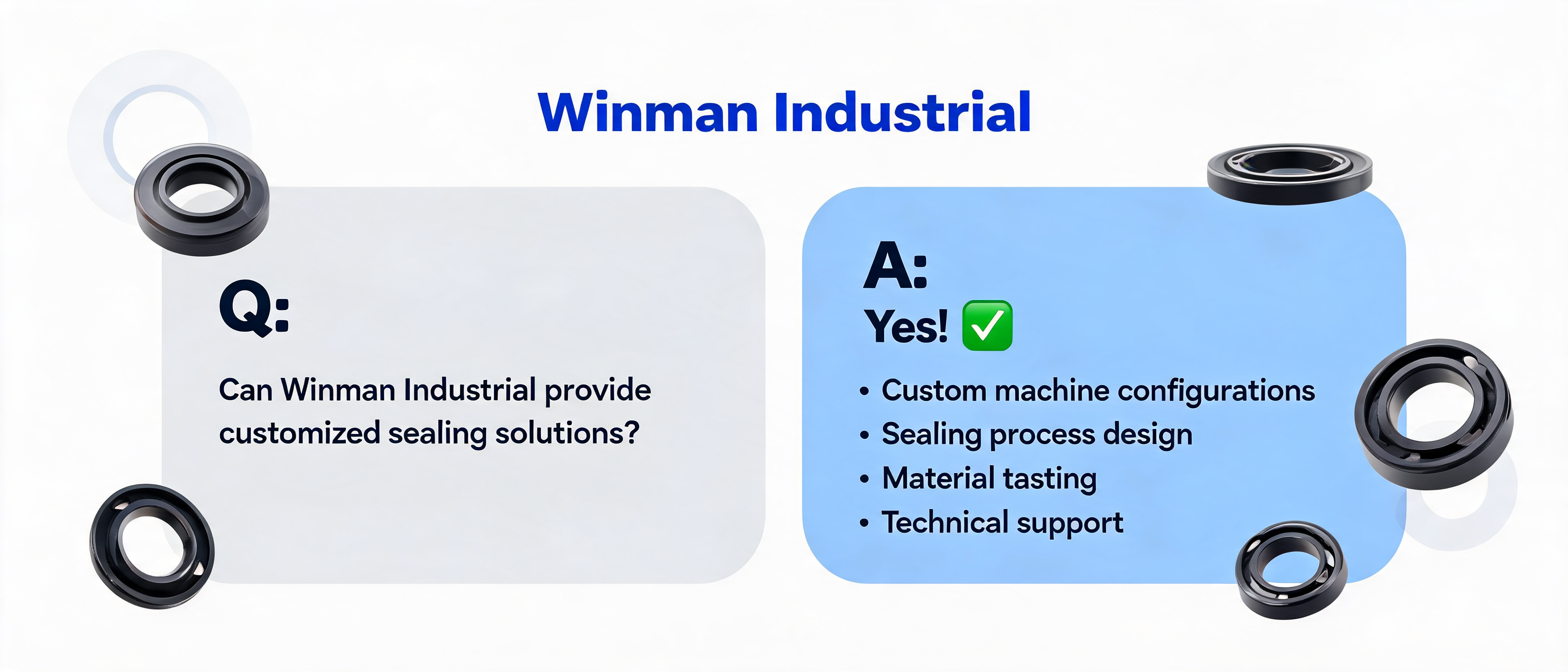 Can Winman Industrial Provide Customized Sealing Solutions?