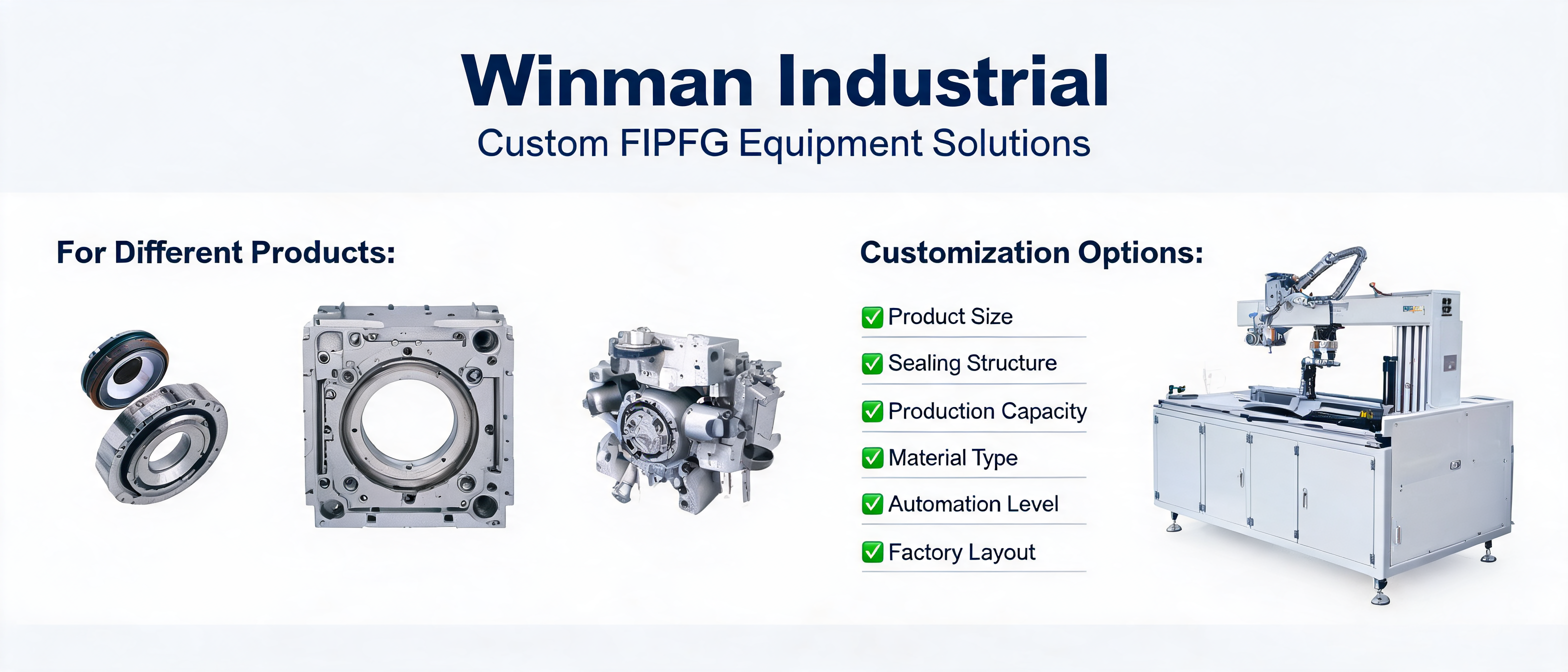 Can Winman Industrial Customize Machines for Different Products?