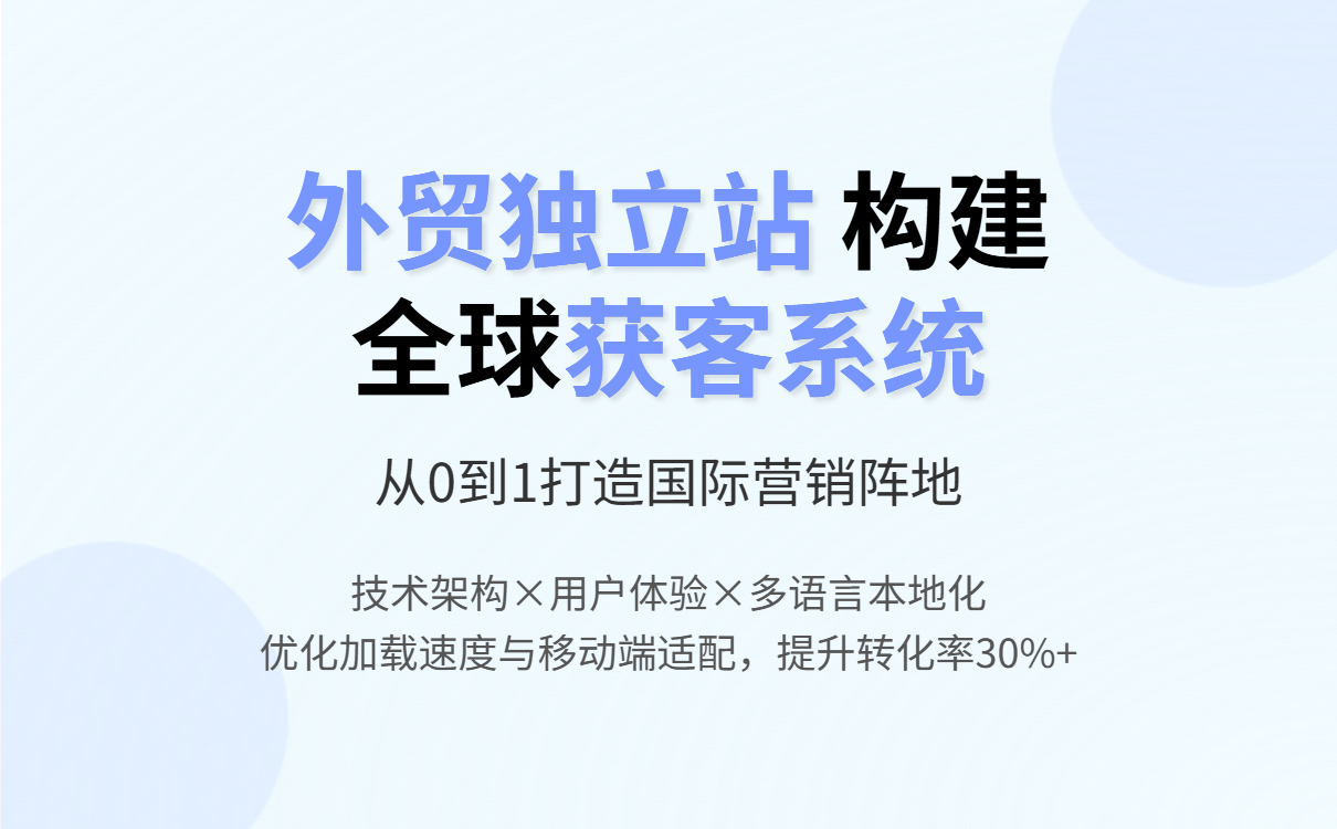 外贸建站与推广从0到1：全球获客系统搭建指南，解决外贸企业获客难