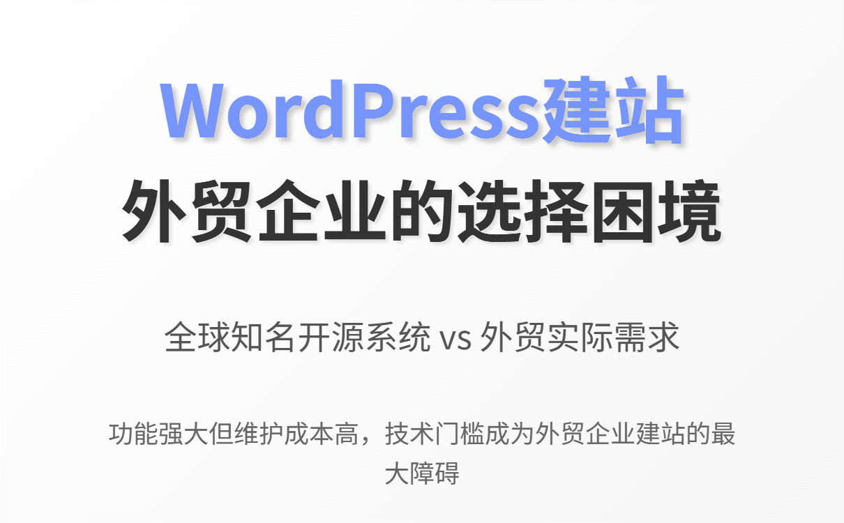 外贸建站选WordPress还是AI系统？2025获客型网站搭建方案对比
