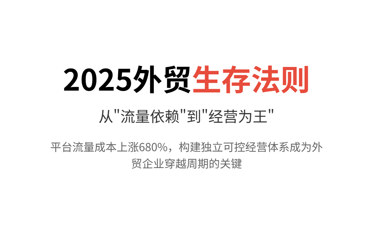 外贸到底应该如何经营？从平台依赖到独立站可控增长