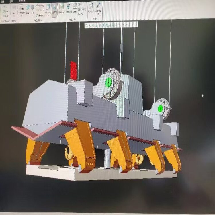 High-strength alloy steel slab clamp in operation