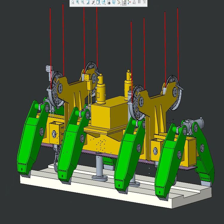 High-strength alloy steel slab clamp used in port