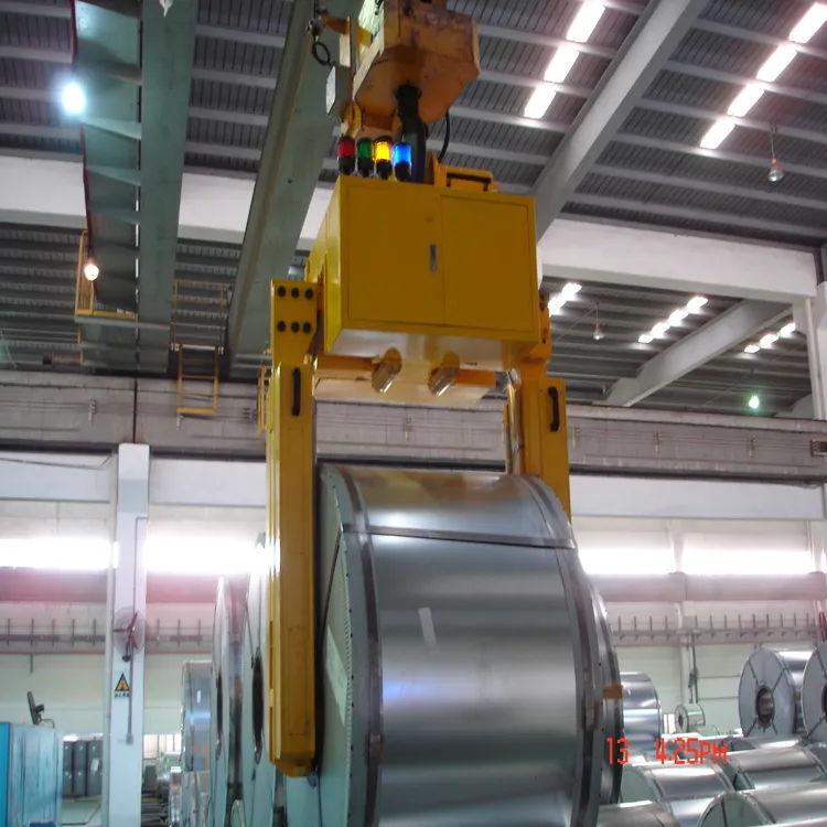 Horizontal steel coil hanger