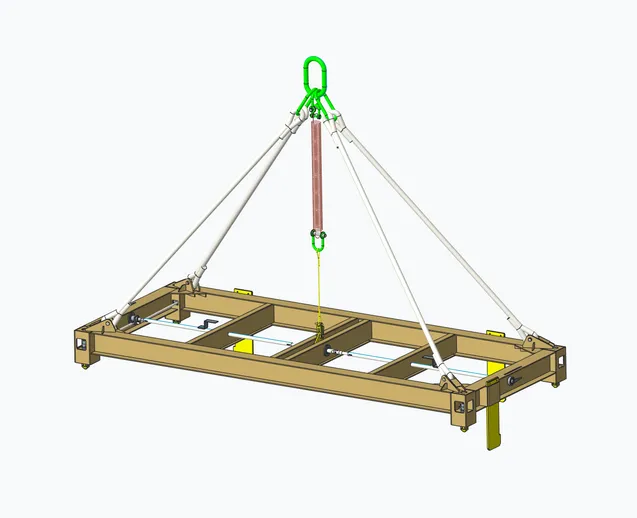 Efficient and durable container lifting equipment