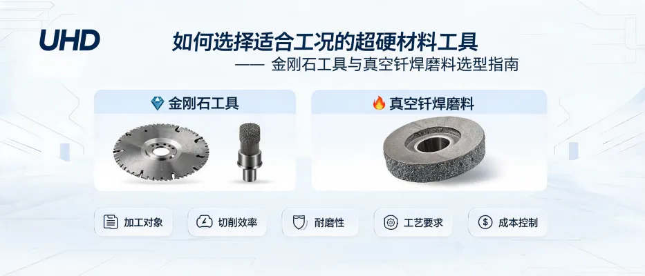 UHD ultrahard tools including diamond tools and abrasives applied in industrial processing