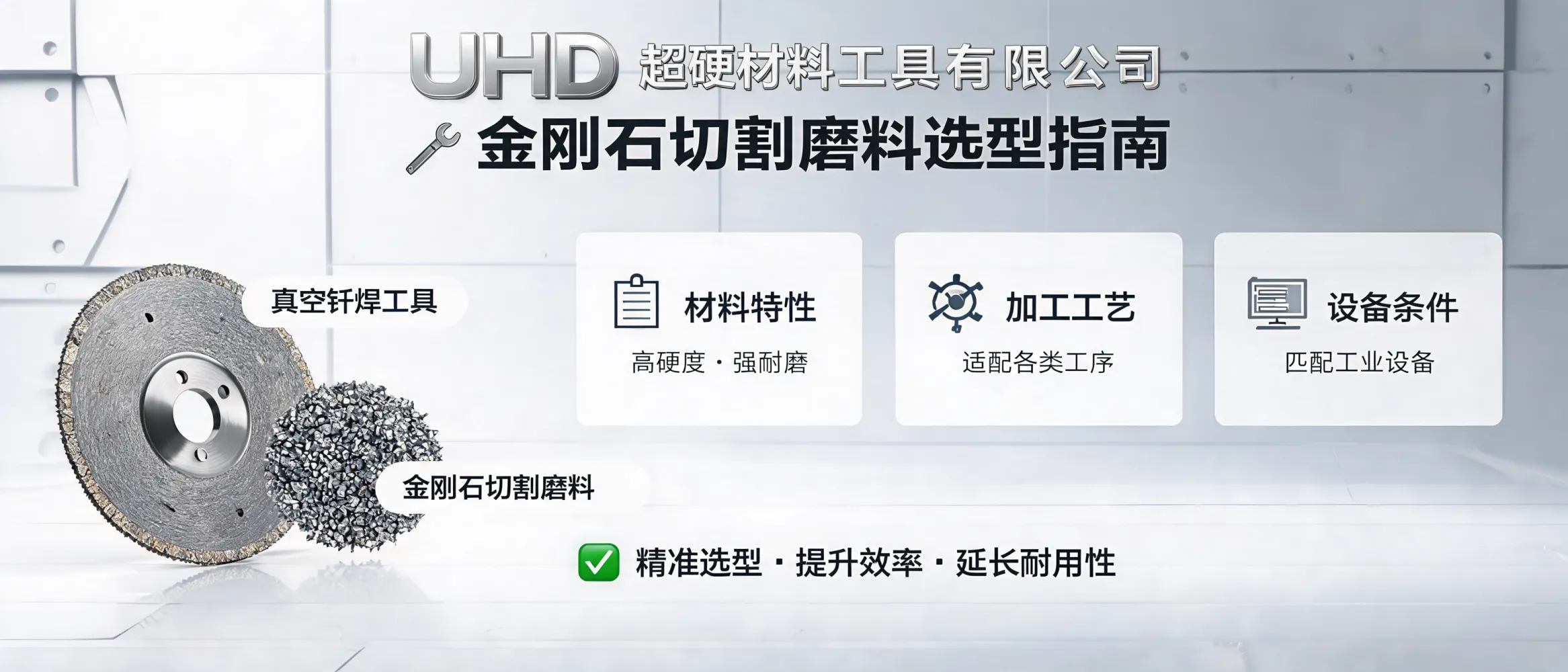 工业客户选择金刚石切割磨料的选型指南封面