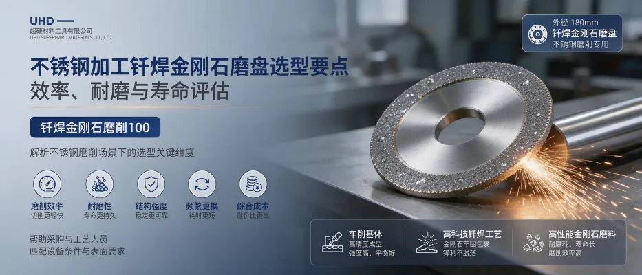 How to Select the Suitable Diamond Grinding Disc: Performance Comparison and Material Adaptation Guide for UHD 100mm Brazed Diamond Grinding Tool
