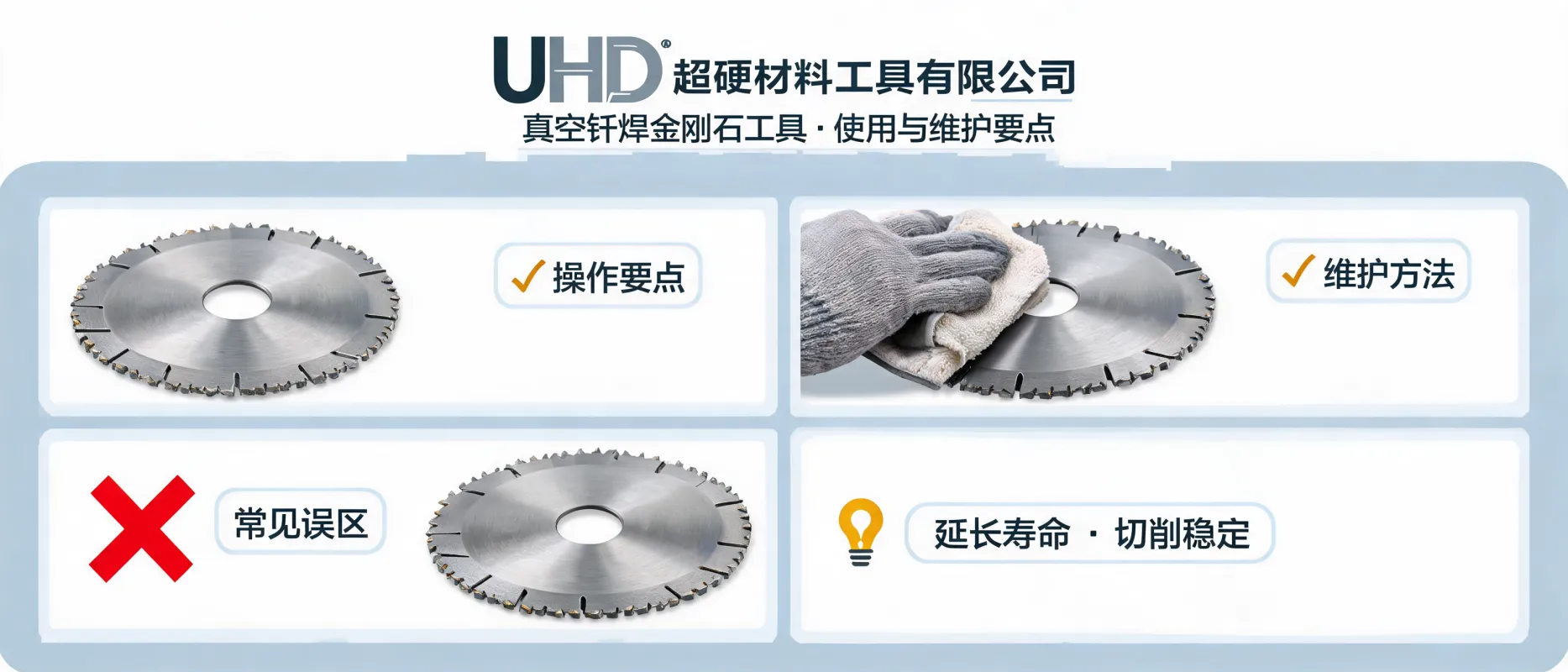 UHD超硬材料工具有限公司：真空钎焊金刚石工具使用与维护要点