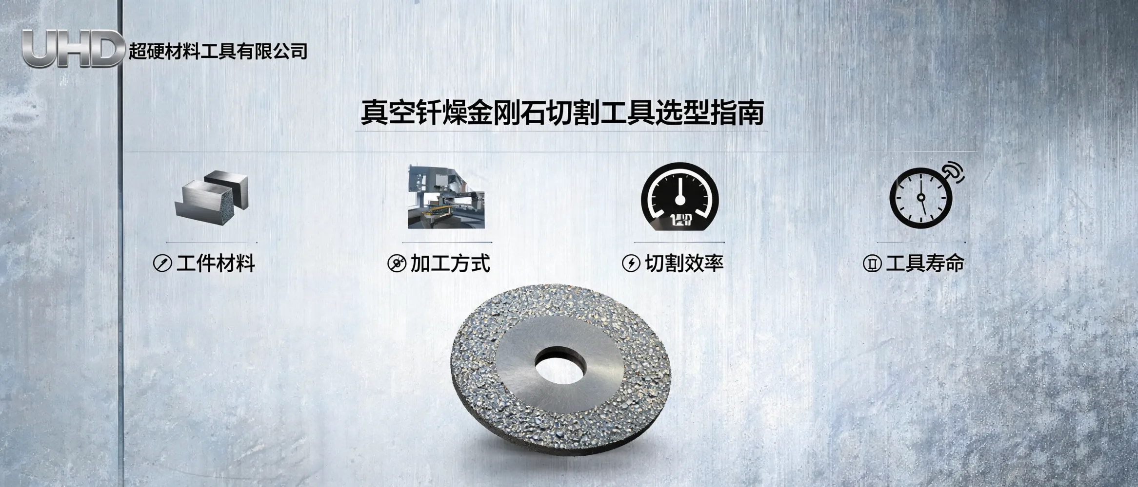 Outils de découpe diamantés brasés sous vide pour applications industrielles proposés par UHD Ultrahard Tools